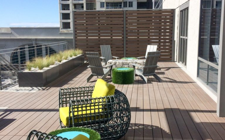 Symphony Tower in San Diego Featuring Decking