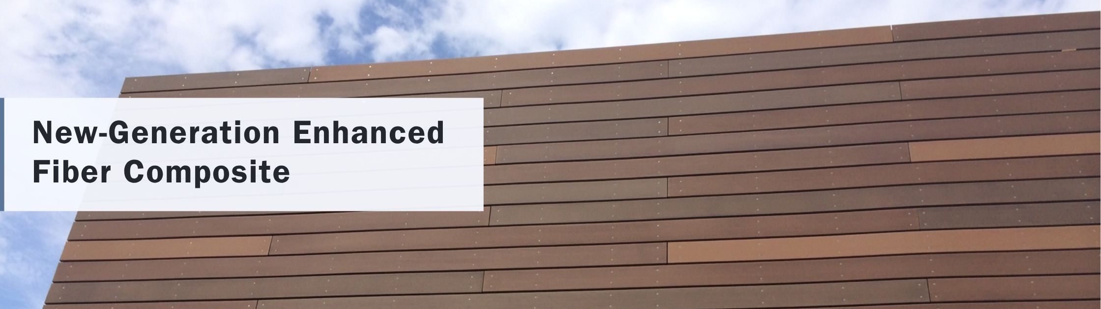 New-generation enhanced fiber composite facade system with wood-inspired appearance and advanced durability